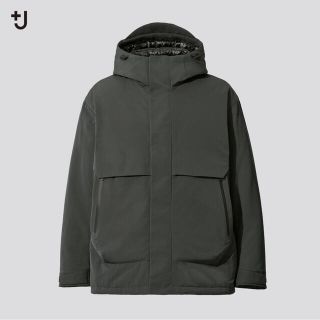 ユニクロ(UNIQLO)の新品未使用 ハイブリッドダウンオーバーサイズパーカ ＋J ユニクロ Sサイズ(ダウンジャケット)