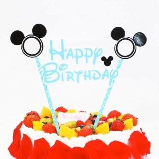 ディズニー(Disney)のミッキー　誕生日ケーキトッパー　新品・未使用(その他)