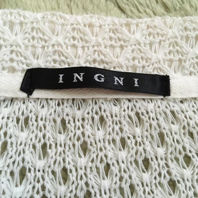 INGNI(イング)の【送料無料】INGNI♡かぎ編みカーデ レディースのトップス(カーディガン)の商品写真