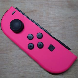 ニンテンドースイッチ(Nintendo Switch)のニンテンドースイッチ　ジョイコン左　ネオンピンク　動作良好　修理品(家庭用ゲーム機本体)