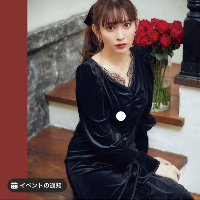 AKB48 - herlipto Lux Velour Lace Midi Dressの通販 by ポテサラ