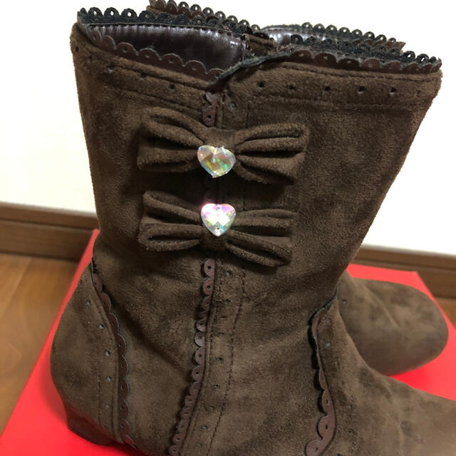 【限定特価】 キッズ 18センチ ブーツ ボア ムートン マザウェイズ