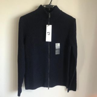 ジルサンダー(Jil Sander)の【ユニクロ ジルサンダー +J 】ミドルゲージリブフルジップセーター XL(ニット/セーター)