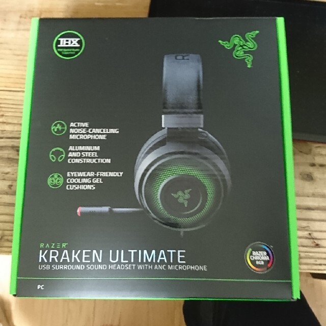 LAZER(レイザー)のrazer kraken ultimate スマホ/家電/カメラのオーディオ機器(ヘッドフォン/イヤフォン)の商品写真