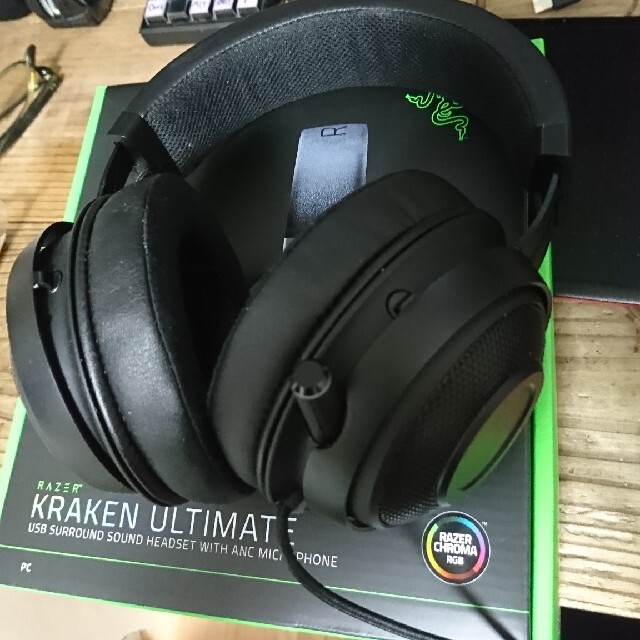 LAZER(レイザー)のrazer kraken ultimate スマホ/家電/カメラのオーディオ機器(ヘッドフォン/イヤフォン)の商品写真