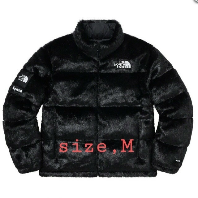 Supreme Fur Nuptse Jacket ノースシュプーリーム緑M