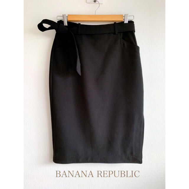 Banana Republic(バナナリパブリック)の値下げ BANANA REPUBLIC タイトスカート  黒 レディースのスカート(ひざ丈スカート)の商品写真