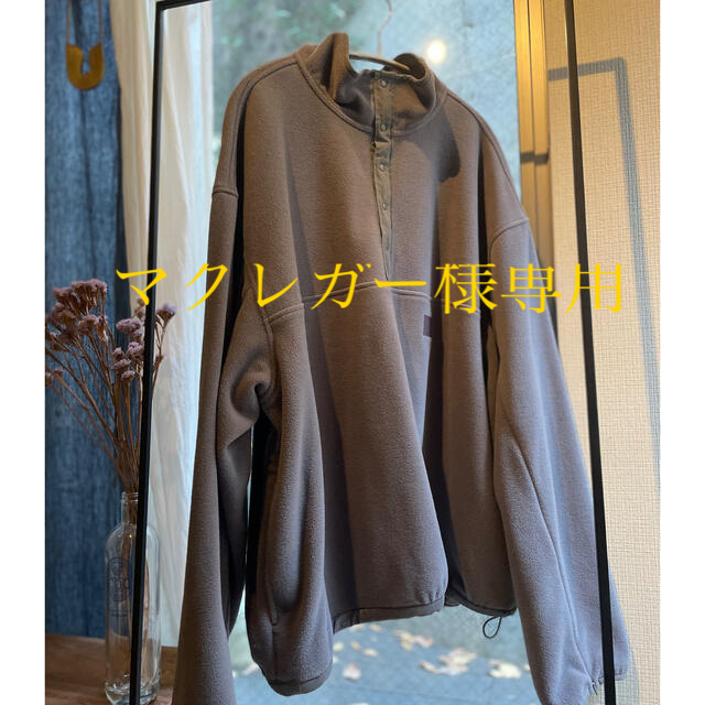 2019AW OVER SLEEVE SLASH FLEECE TOP フリース