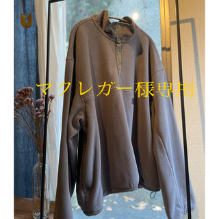 2019AW OVER SLEEVE SLASH FLEECE TOP フリース(ブルゾン)