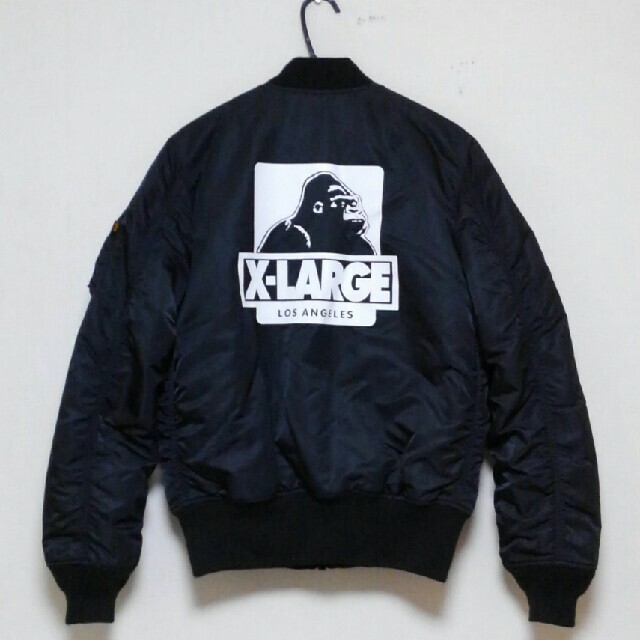ALPHA INDUSTRIES - ALPHA×X-LARGE 別注 コラボ MA-1【☆ブラック