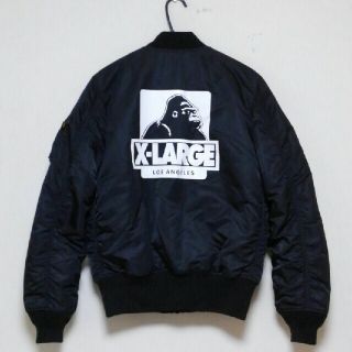 アルファインダストリーズ(ALPHA INDUSTRIES)のALPHA×X-LARGE 別注 コラボ MA-1【★ブラック★Msize★】(フライトジャケット)