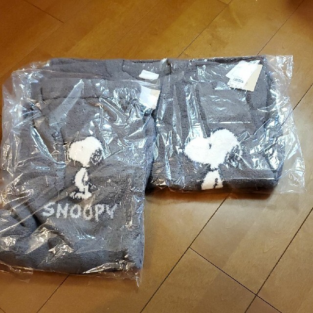 純正箱 ジェラートピケ メンズSNOOPY上下セットルームウェア