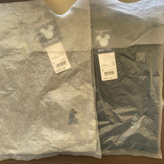 ディズニー(Disney)の2枚セット　ユニクロ　ミッキーTシャツ　綿100 新品未使用(Tシャツ/カットソー(半袖/袖なし))