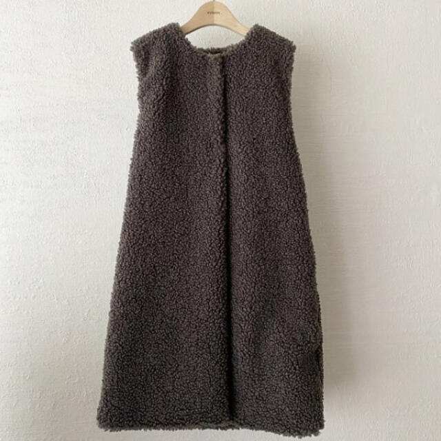 HOWDY.  moco long vest (gray) レディースのトップス(ベスト/ジレ)の商品写真