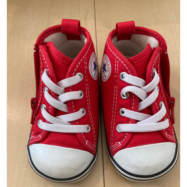 CONVERSE(コンバース)のコンバース　赤　12.5cm キッズ/ベビー/マタニティのベビー靴/シューズ(~14cm)(スニーカー)の商品写真