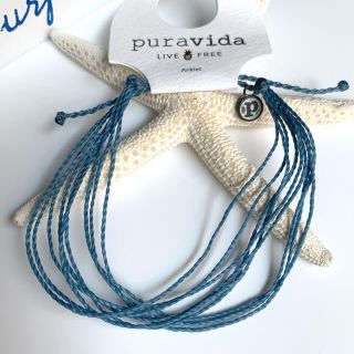 プラヴィダ(Pura Vida)のPuravida☆ アンクレット　【Dusty Blue 】(アンクレット)