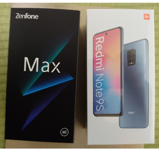 zenfone max m2+redmi note9s（新品）