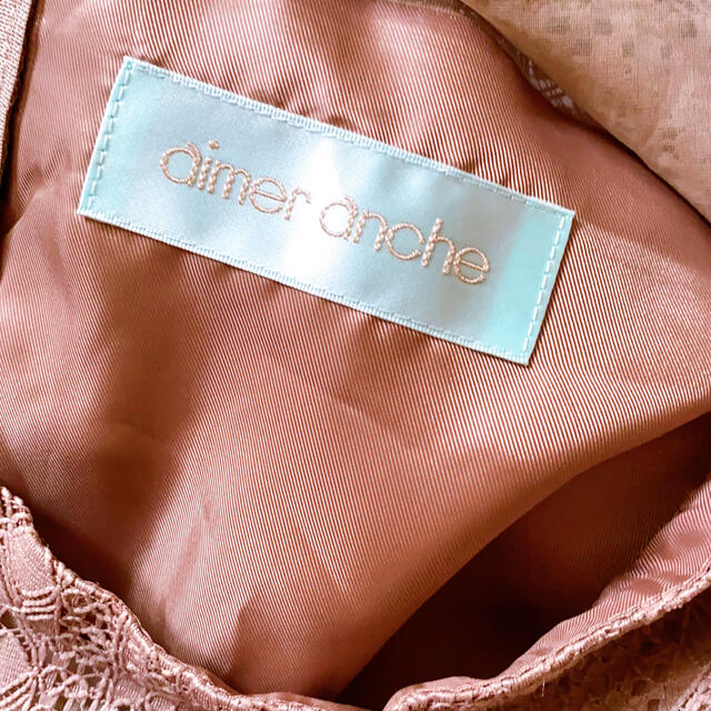 AIMER(エメ)のエメ　マーメイドライン　ストライプレース　ドレス レディースのフォーマル/ドレス(ロングドレス)の商品写真