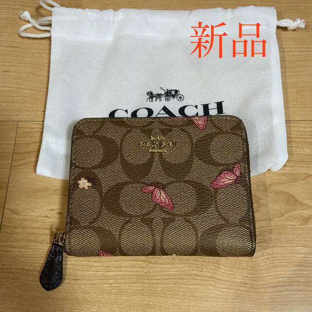 COACH(コーチ)のCOACH二つ折り財布蝶柄 レディースのファッション小物(財布)の商品写真