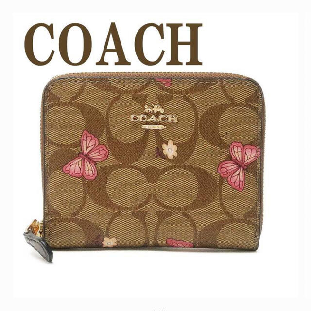 COACH(コーチ)のCOACH二つ折り財布蝶柄 レディースのファッション小物(財布)の商品写真