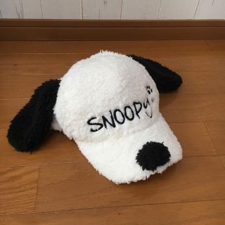 ユニバーサルスタジオジャパン(USJ)の美品　スヌーピー　SNOOPY USJ キャップ　帽子　ボア(キャップ)