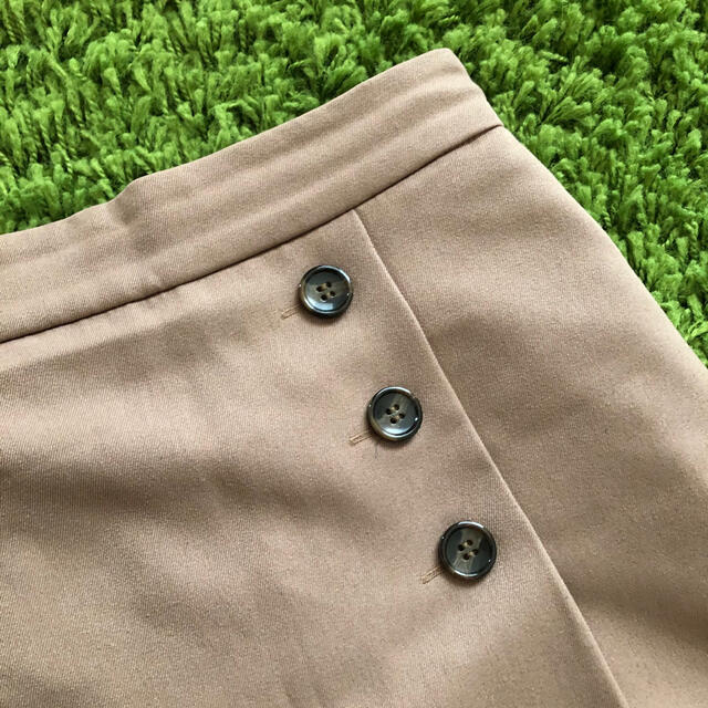ViS(ヴィス)のウォッシャブルフラノフレアスカート キャメル　VIS レディースのスカート(ひざ丈スカート)の商品写真