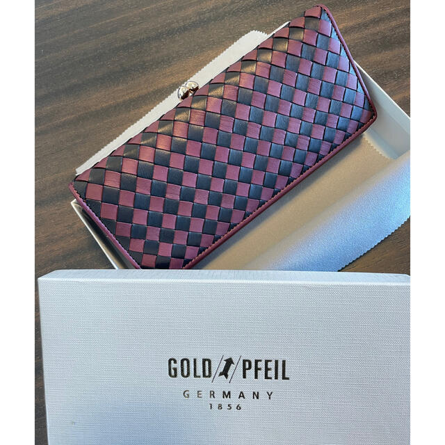 GOLD PFEIL(ゴールドファイル)の(値下げしました)ゴールドファイル 長財布(がま口) GP37118 レディースのファッション小物(財布)の商品写真