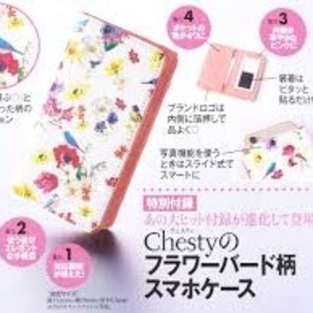 Chesty(チェスティ)のchesty 美人百科付録 スマホケース ハンドメイドのスマホケース/アクセサリー(スマホケース)の商品写真