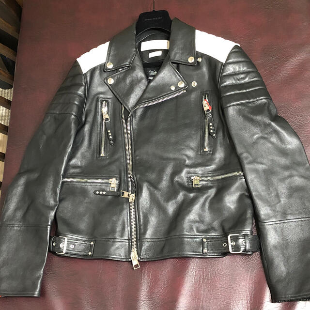 新品 正規品 Alexander McQUEEN レザー バイカー ジャケット