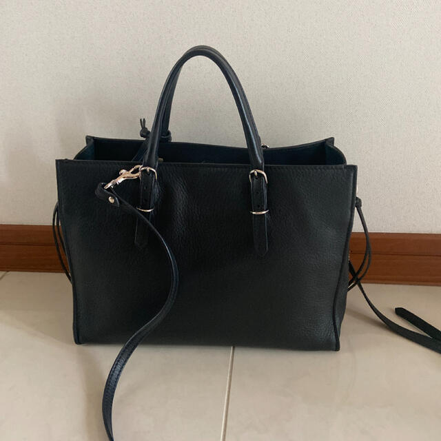 BALENCIAGA BAG(バレンシアガバッグ)のバレンシアガ ペーパーミニA4 ジップ レザー黒 ハンドバッグ超美品✨ レディースのバッグ(ショルダーバッグ)の商品写真