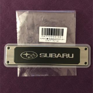 スバル(スバル)のヘアライン調SUBARUロゴステッカー(ステッカー)