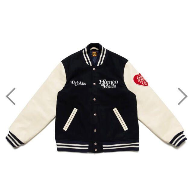 VARSITY JACKET NAVY GDC human made