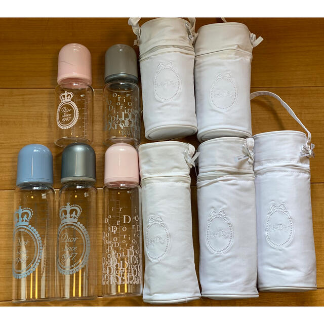 baby Dior(ベビーディオール)のDIOR 哺乳瓶　２本ピンク キッズ/ベビー/マタニティの授乳/お食事用品(哺乳ビン)の商品写真