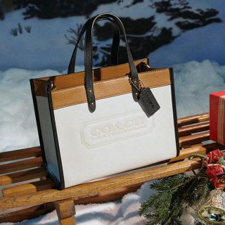 coach コーチ　ブラウン　フィールドトート　30 キャンバストートバッグ