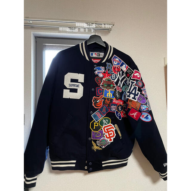 Supreme/New Era/MLB Varsity Jacket  M