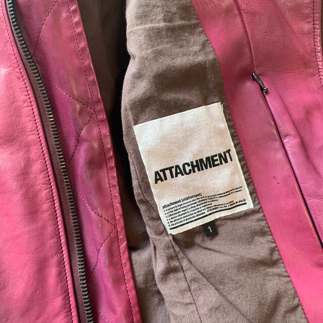 ATTACHIMENT - ATTACHMENT レザージャケットの通販 by snk34's shop