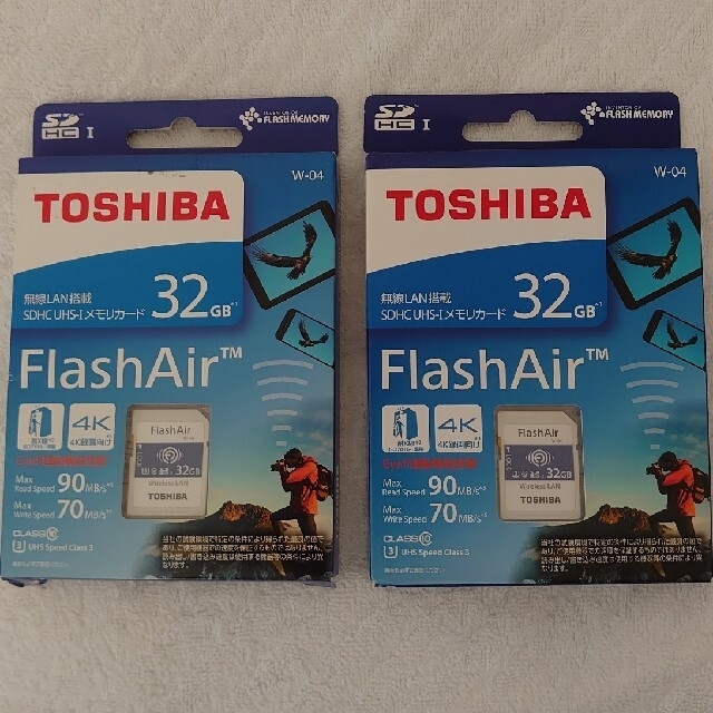 東芝(トウシバ)のTOSHIBA SD-UWA032G　2枚セット スマホ/家電/カメラのスマートフォン/携帯電話(その他)の商品写真