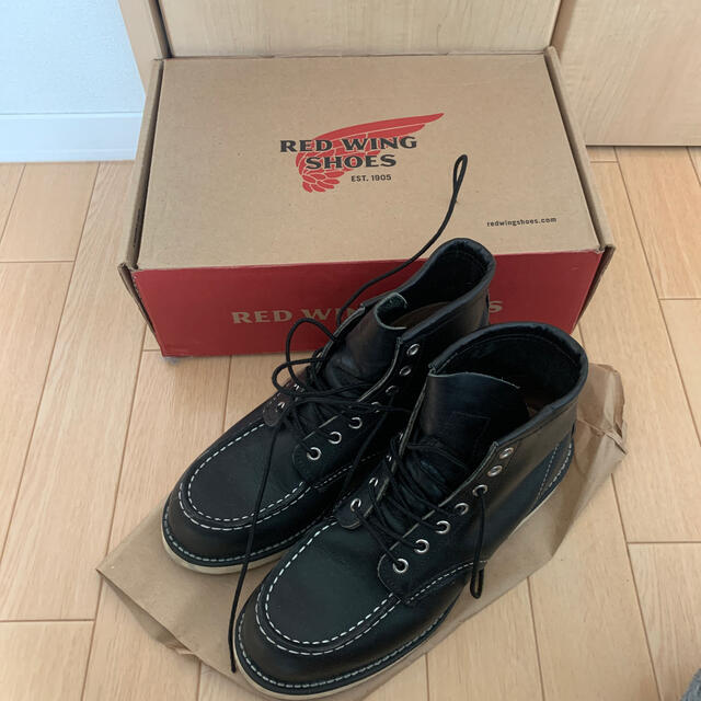 レッドウイング　REDWING ブーツ　ブラック US7 1/2 25.5cm靴/シューズ