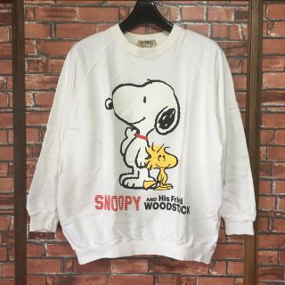 L☺︎デッドストック USA製 PEANUTS ピーナッツ スヌーピー スウェット