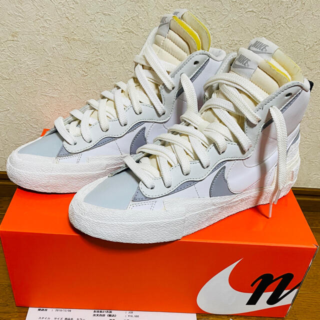 sacai × ナイキ ブレーザー MID 26.5cm 専用 人気満点 16065円