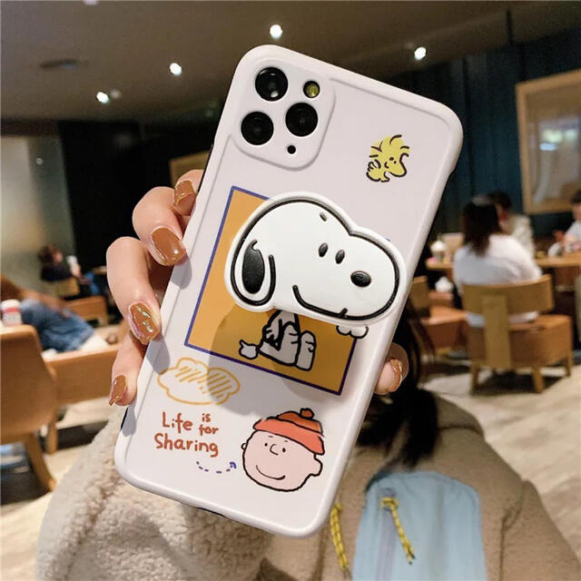 Snoopy スヌーピー Iphone ケース リング付きの通販 By りんご S Shop スヌーピーならラクマ