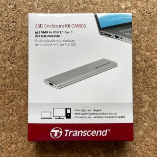 トランセンド(Transcend)のTranscend USB3.1 M.2 SSD 外付けケース TS-CM80S(PC周辺機器)