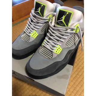 ナイキ(NIKE)のAIR JORDAN4 RETRO SE  NEON YELLOW 27cm(スニーカー)