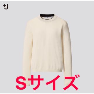 ユニクロ(UNIQLO)の【VERY掲載】ユニクロ ＋J ファインゲージカシミヤクルーネックセーター  S(ニット/セーター)