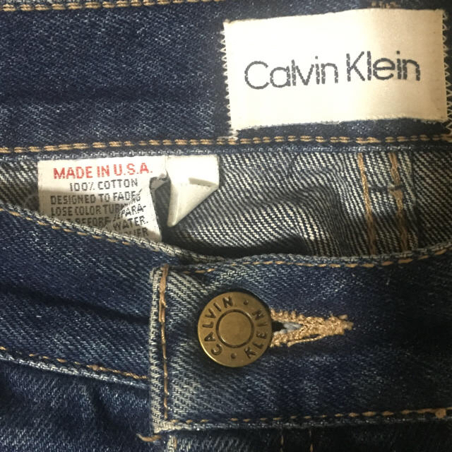 Calvin Klein(カルバンクライン)のcalvin klein 90s シンプル デニムスカート レディースのスカート(ミニスカート)の商品写真