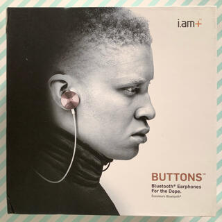 i.am+ BUTTONS Bluetooth イヤホン ピンク／ホワイト(ヘッドフォン/イヤフォン)