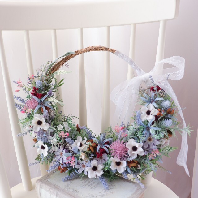 2022年秋冬新作 展示品 アネモネリースブーケ 結婚式 ナチュラル ラベンダーブーケ ブーケ 2022年秋冬新作 展示品 アネモネリースブーケ 結婚式 ナチュラル ラベンダーブーケ ブーケ