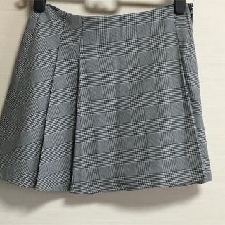 トップショップ(TOPSHOP)のTOPSHOP グレーチェックスカートS(ミニスカート)