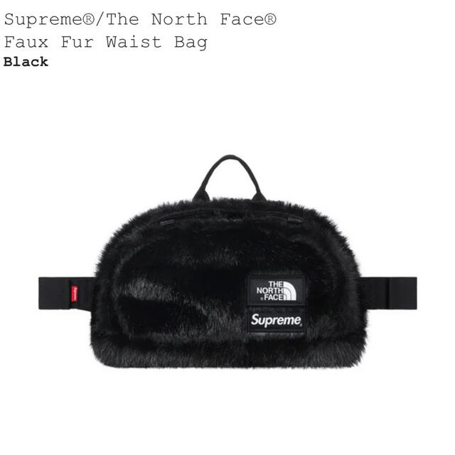 Supreme North Face Faux Fur Waist Bag