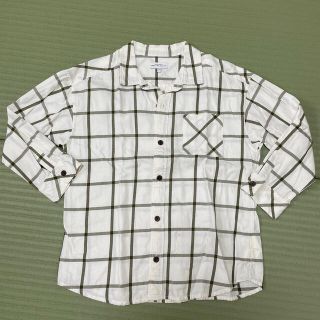 ユナイテッドアローズグリーンレーベルリラクシング(UNITED ARROWS green label relaxing)のキッズ　 チェック柄　7分袖シャツ(ブラウス)